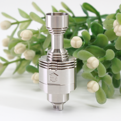 SXK Four One Five 415BB V2 Style MTL RBA Bridge with 5 Air Pins for Boro Tank Billet Mod - Silver