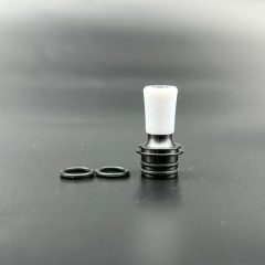 Reversible Dual Use Mouthpiece 510 Drip Tip for RTA RDA Tank - Black White