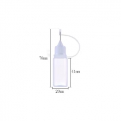 Needle Tip Empty Dropper Plastic Squeeze Bottles for Paper Quilling DIY Craft 10ml 1PC