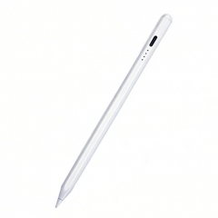 Ultra-thin Pen 204A Capacitive Stylus for iPad with 2 Replacement Tips - White
