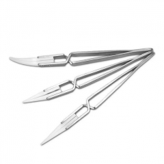 Electronics Ceramic Tweezers Set Non-Magnetic Heat-Resistant Stainless Steel PCB Repair Soldering Tools