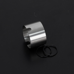YFTK Beauty Ring for Flash e-vapor V4.5 V4.5S+ Style RTA - Silver