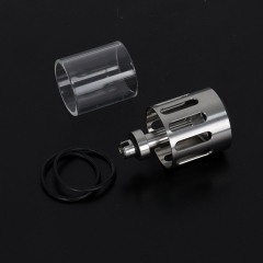 YFTK Hollow Cap for Flash e-vapor V4.5 V4.5S+ Style RTA - Silver