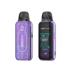 (Ships from Bonded Warehouse)Authentic LostVape Thelema Aura 45 Kit 3ml - Cyber Purple