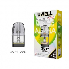 (Ships from Bonded Warehouse)Authentic Uwell Caliburn GPP Alpha Pod Cartridge 3ml 3pcs - 0.9ohm