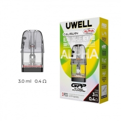 (Ships from Bonded Warehouse)Authentic Uwell Caliburn GPP Alpha Pod Cartridge 3ml 3pcs - 0.4ohm