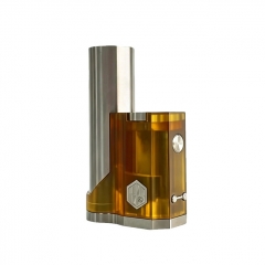 Rekavape 415 Stealth Rikimaru Ti Style DNA60C SBS 18650 Box Mod - PEI Ultem Amber
