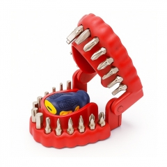 28 in 1 Precision Teeth Shaping Screwdriver Set Hex Phillips Magnetic Bit for Phone Watch Laptop Mini Repair Tool