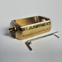 Capsule Style Replacement Adapter for Billet Tank Boro Devices - Textured Gold