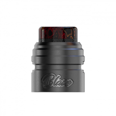 Replacement Cap + 810 Drip Tip for ThunderHead Creations X Mike BLAZE SOLO 24mm RDA - Gunmetal