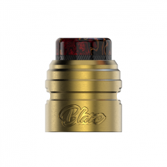 Replacement Cap + 810 Drip Tip for ThunderHead Creations X Mike BLAZE SOLO 24mm RDA - Gold