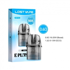(Ships from Bonded Warehouse)Authentic Lost Vape E Plus Cartridge V2 DM Top Fill 3ml 3pcs - 0.6ohm