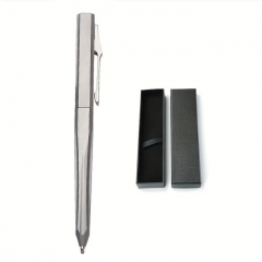Titanium Tactical Pen Multi-Functional EDC Tool with Glass Breaker Self-Defense Signature Ballpoint Pen for Men Outdoor Business - Stone Washed Titanium Tactical Pen Multi-Functional EDC Tool with Glass Breaker Self-Defense Signature Ballpoint Pen for Men Outdoor Business - Stone Washed