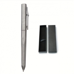 Titanium Tactical Pen Multi-Functional EDC Tool with Glass Breaker Self-Defense Signature Ballpoint Pen for Men Outdoor Business - Sandblasted Titanium Tactical Pen Multi-Functional EDC Tool with Glass Breaker Self-Defense Signature Ballpoint Pen for Men Outdoor Business - Sandblasted