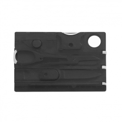12 in 1 Credit Card Size Multi Tool Ultra Thin EDC Pocket Gadget for Outdoor Camping Hiking Survival Gear - Black 12 in 1 Credit Card Size Multi Tool Ultra Thin EDC Pocket Gadget for Outdoor Camping Hiking Survival Gear - Black