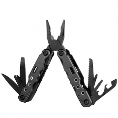 13 in 1 Multi Tool Pocket Knife Pliers Folding Portable Fold Outdoor Tactical Hunting Survival Rescue Multipurpose Pliers Repair Tools - Full Black