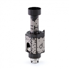 SXK Monarchy Crown Minimal TC Mini Style 316SS RBA Bridge with 8 Air Pins for Boro Tank Billet Mod - Black D