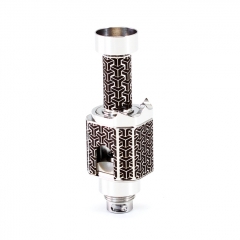 SXK Monarchy Crown Minimal TC Mini Style 316SS RBA Bridge with 8 Air Pins for Boro Tank Billet Mod - Silver Y