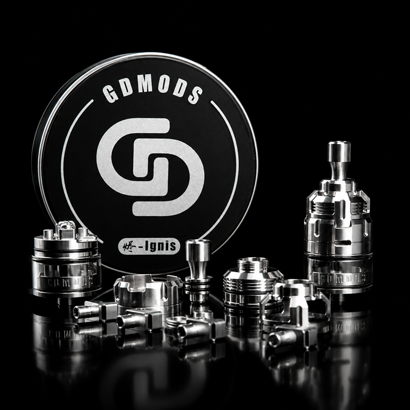 GDMODS Ignis 22mm MTL DTL RDTA Standard Kit - Silver