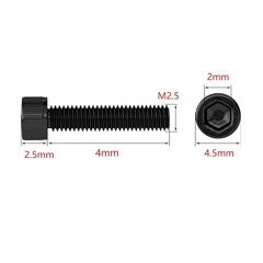 Replacement Hex Screw M2.5*4mm for ULTON Style Aiolos Rubik RBA Four One Five 415BB Flash e-vapor vS RTA 20pcs - Black Replacement Hex Screw M2.5*4mm for ULTON Style Aiolos Rubik RBA Four One Five 415BB Flash e-vapor vS RTA 20pcs - Black