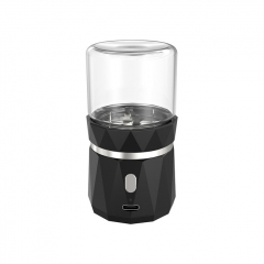 Mini Electric Herb Grinder Stainless Steel High Speed Crusher Portable Spice Grinding Machine Gift for Men - Black B Mini Electric Herb Grinder Stainless Steel High Speed Crusher Portable Spice Grinding Machine Gift for Men - Black B